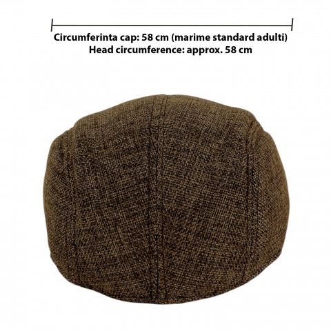 Bereta barbati retro casual, material subtire respirabil, marime 58 cm [1]
