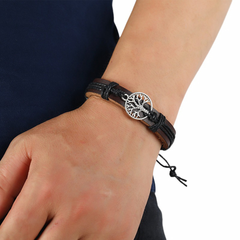 bratara-din-piele-pandantiv-copac-maro [3]