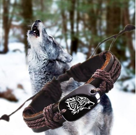 bratara-din-piele-pandantiv-lup-maro [1]