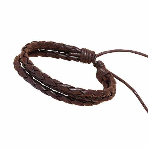 bratara-impletita-din-piele-manseta-reglabila-cu-design-bohemian-maro [3]
