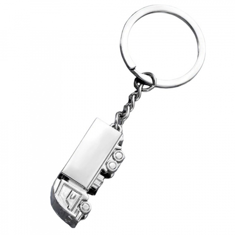 Breloc metalic camion argintiu decorativ [2]