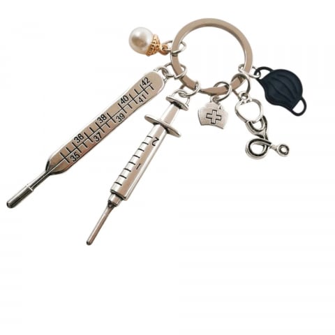 Brelocuri - breloc-medicina-metalic-tematica-instrumente-medicale