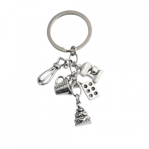 Brelocuri Mixte - breloc-set-ustensile-bucatarie-unisex-accesorii-pentru-rucsac-geanta-sau-portofe