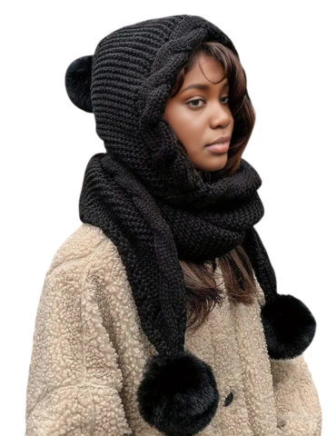 Caciuli si Palarii Dama - Caciula tricotata dama cu fular