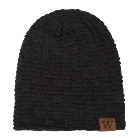 Caciula tricotata groasa imblanita pentru barbati, model casual rezistent la vant - Negru [2]