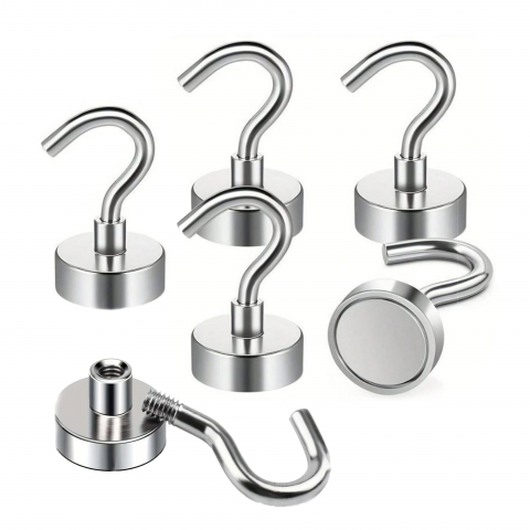 Magneti - carlige-magnetice-neodim-set-6-buc