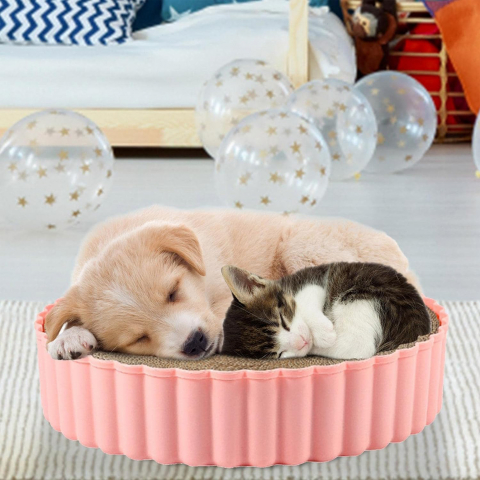 carton-de-zgariat-pentru-pisici-cu-tavita-33-cm-roz [3]