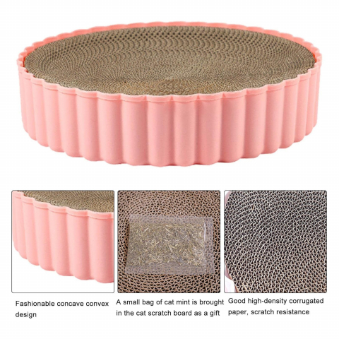 carton-de-zgariat-pentru-pisici-cu-tavita-33-cm-roz [4]