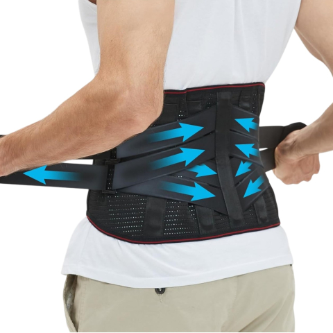 Centura lombara ergonomica premium cu tije metalice si ABS – sustinere avansata pentru spate [4]