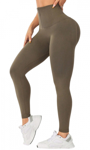 colanti-cu-corset-integrat-fermoar-frontal-talie-inalta-si-efect-push-up-negru-m [3]