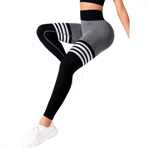 colanti-model-jambiere-cu-dungi-talie-inalta-si-efect-push-up-grinegru-marime-s [3]