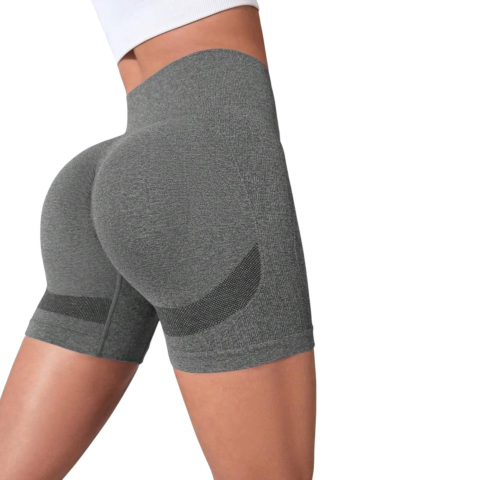 Colanti - colanti-scurti-talie-inalta-push-up-gri-marime-s