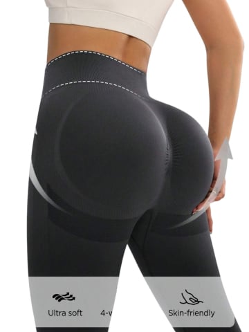 Colanti sport dama 3/4 capri, talie inalta, modelatori, material premium [6]