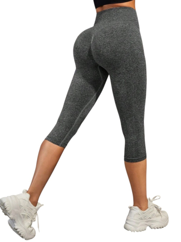 Colanti sport dama 3/4 capri, talie inalta, fitness si yoga, material elastic [1]