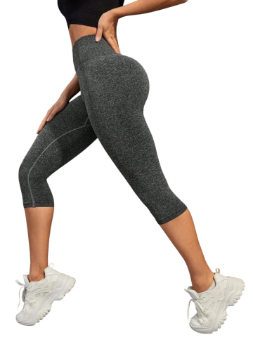 Colanti sport dama 3/4 capri, talie inalta, fitness si yoga, material elastic [3]