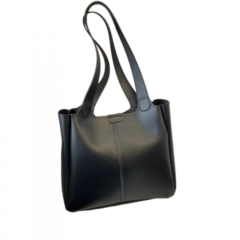 Genti Femei - geanta-de-umar-minimalista-cu-design-simplu-si-elegant-negru