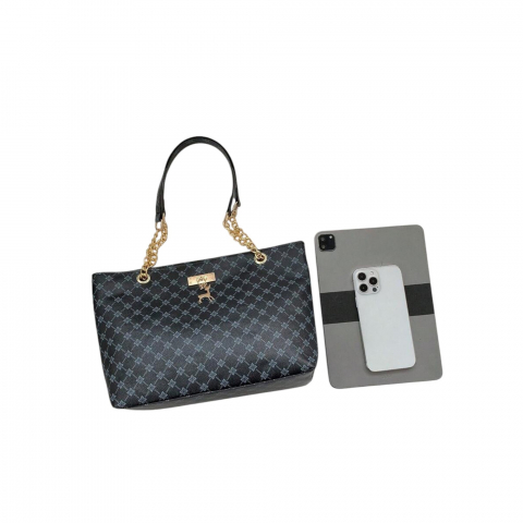 geanta-de-umar-model-imprimeu-geometric-si-lanturi-aurii-negru-27x22x10-cm [2]