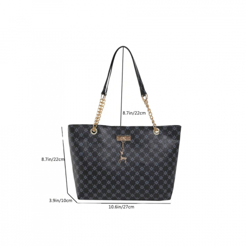 geanta-de-umar-model-imprimeu-geometric-si-lanturi-aurii-negru-27x22x10-cm [6]