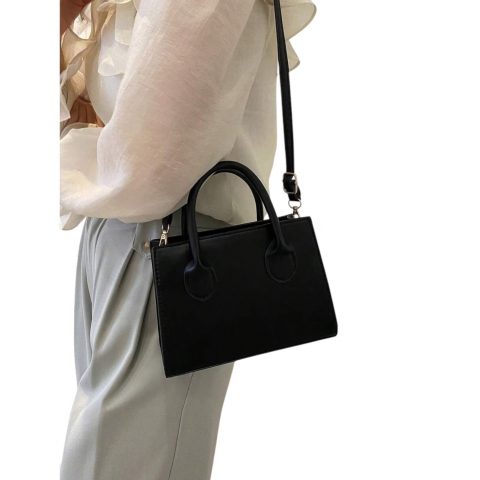 geanta-minimalista-cu-doua-manere-si-curea-detasabila-negru [3]