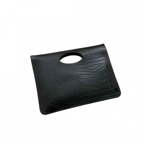 Genti Femei - geanta-plic-cu-imprimeu-de-crocodil-si-maner-decupat