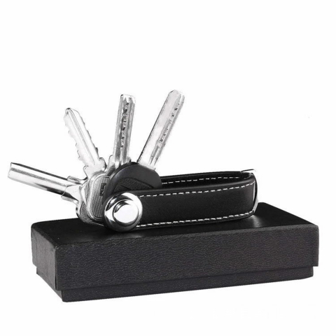 Brelocuri - husa-chei-din-piele-negru