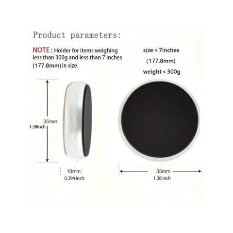 Mini suport magnetic auto pentru telefon - Gri [2]