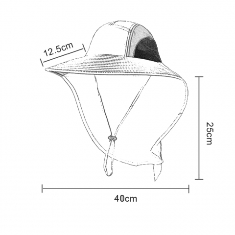 palarie soare unisex bor mare protectie uv outdoor drumetie pescuit vara plaja [2]