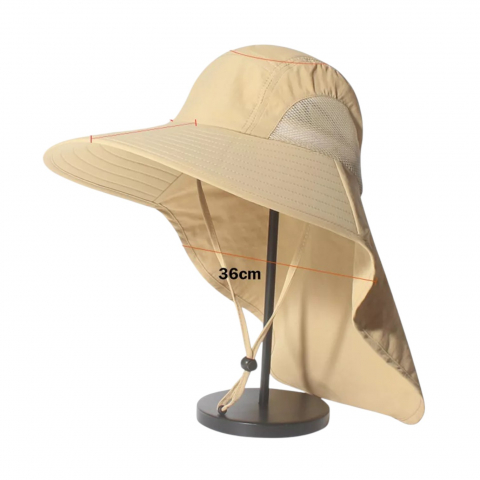 palarie soare unisex bor mare protectie uv outdoor drumetie pescuit vara plaja [6]