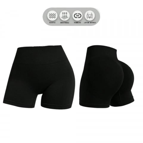 pantaloni-scurti-sport-femei-negru-talie-inalta-push-up [3]