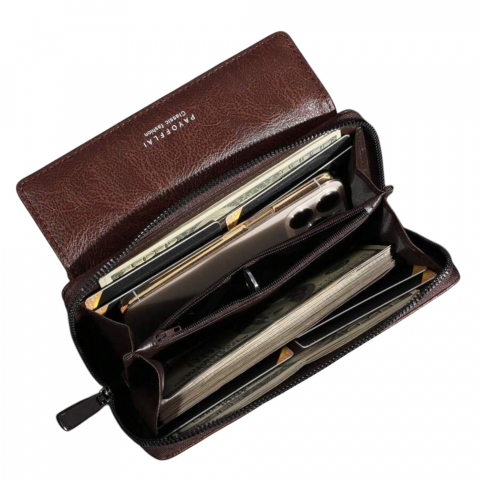 portofel-lung-dublu-pentru-barbati-din-piele-cu-catarama-si-fermoar-maro [1]