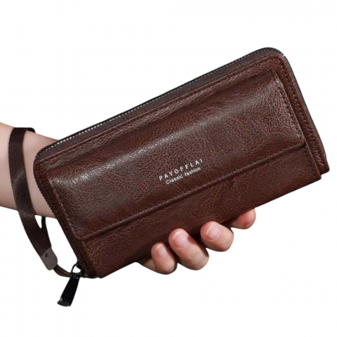 portofel-lung-dublu-pentru-barbati-din-piele-cu-catarama-si-fermoar-maro [2]