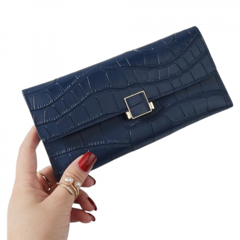 portofel-lung-trifold-pentru-femei-design-crocodil-in-relief-piele-pu-abastru [3]