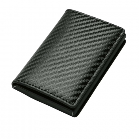 Portofele barbati - portofel-premium-pentru-carduri-trifold-din-aliaj-de-aluminiu-si-piele-pu-cu-blo