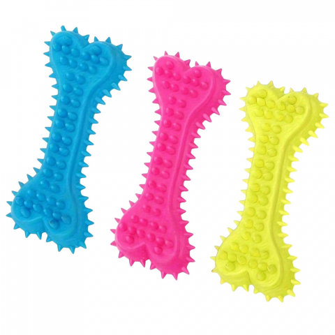 PET ZONE - set-3-jucarii-de-mestecat-pentru-caini-forma-de-os-pentru-curatarea-dintilor-si
