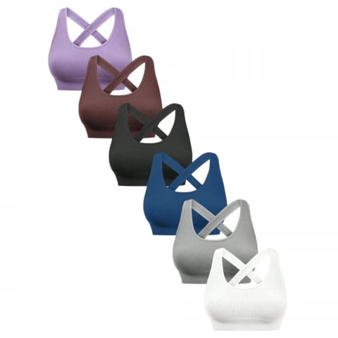 Bustiere - Bustiera sport fara spate Criss Cross din material elastic