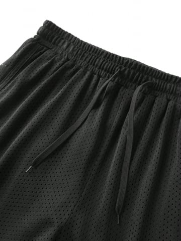 Set sport barbati 2 piese maiou si pantaloni scurti dubli respirabili [3]