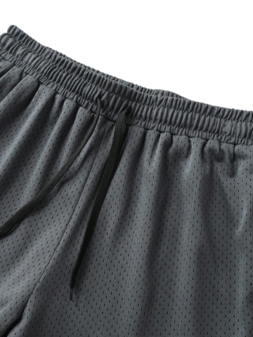 Set sport barbati 2 piese maiou si pantaloni scurti dubli respirabili [7]