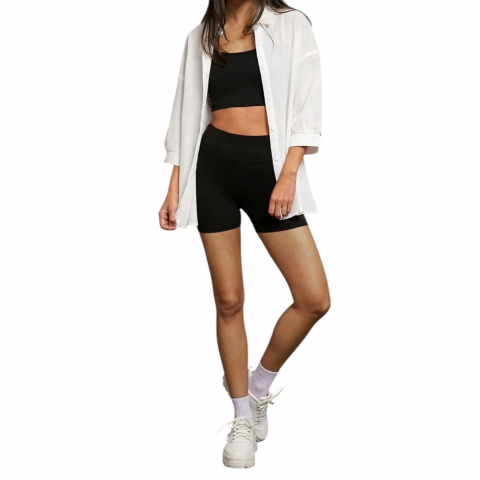 Casual & Elegant - set-sport-dama-3-piese-top-pantaloni-camasa