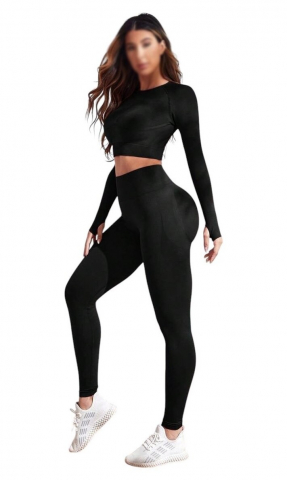 set-trening-sport-slim-fit-crop-top-si-colanti-negru-xs [0]