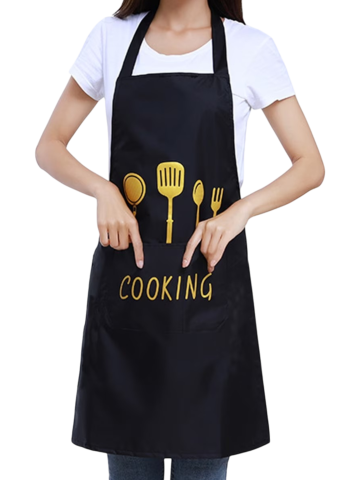 Sort bucatarie impermeabil din PVC si poliester cu imprimeu Cooking [2]