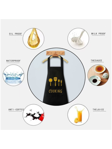 Sort bucatarie impermeabil din PVC si poliester cu imprimeu Cooking [1]