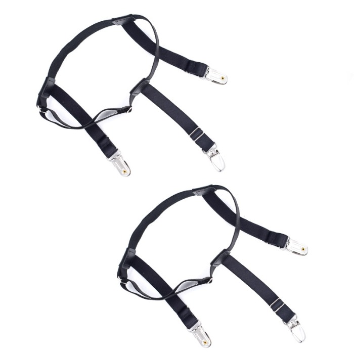 Bretele Suspensor Camasa AVAMSI Unisex , marime universala, Clips, Negru [2]