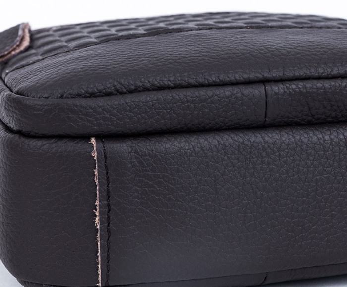 Geanta barbati, Miles GB4756, Piele Naturala, Negru, 21x20x7.5 CM [8]