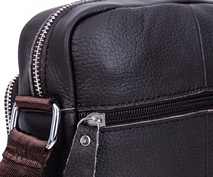 Geanta barbati, Miles GB4756, Piele Naturala, Negru, 21x20x7.5 CM [6]