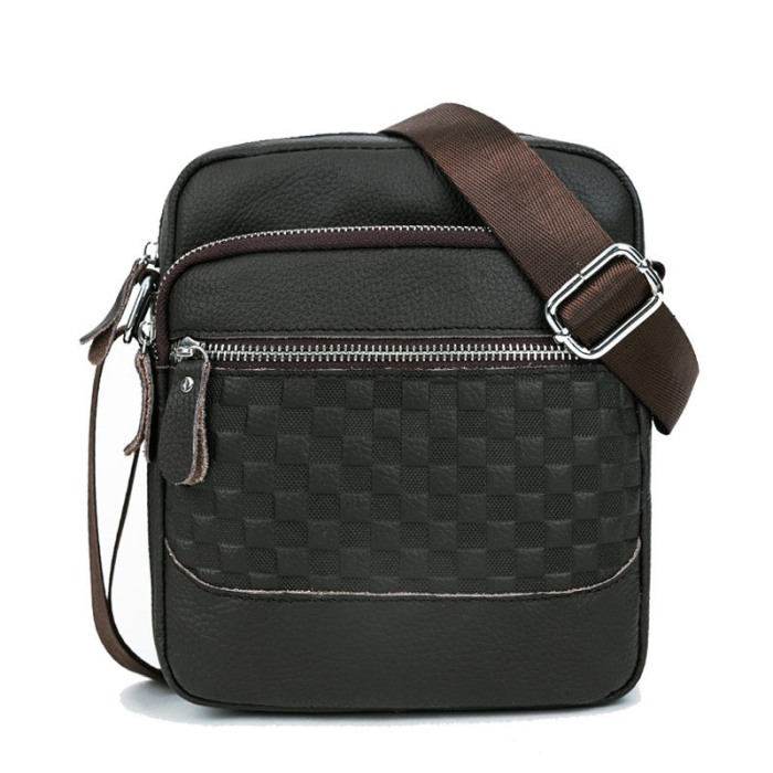 Geanta barbati, Miles GB4756, Piele Naturala, Negru, 21x20x7.5 CM [1]