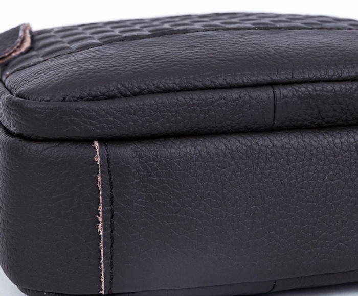 Geanta barbati, Miles GB4756, Piele Naturala, Negru, 21x20x7.5 CM [10]