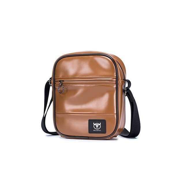 Geanta barbati, Wesley GB3005, Piele Naturala, Maro, 22x18x5 cm [4]