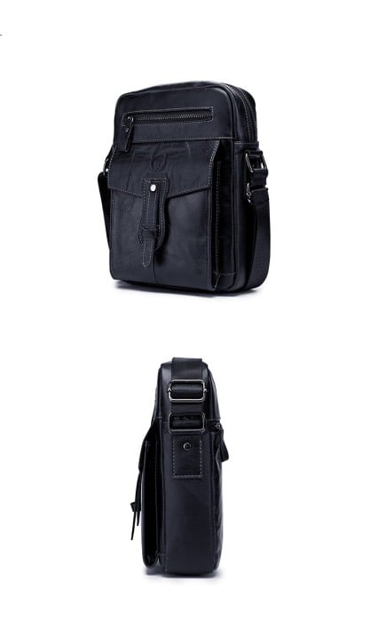 Geanta barbati BULLCAPTAIN, borseta de serviciu, geanta de umar, BC-053-L, Piele Naturala, 28x21x10CM [2]