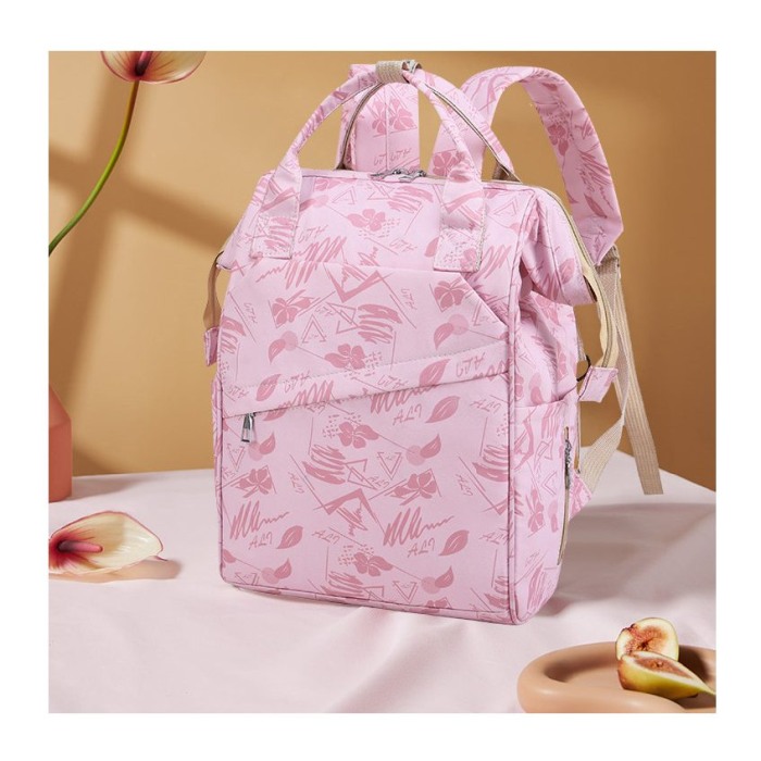 Geanta Bebe Avamsi LL-9002-1 tip rucsac scutece, Straight, incapatoare, impermeabila, versatila, ergonomica si sigura pentru mama, tata si copil [3]