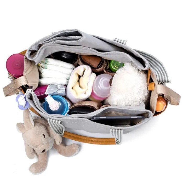 Geanta Bebe Avamsi LL-MF1801 tip rucsac scutece, Straight, incapatoare, impermeabila, versatila, ergonomica si sigura pentru mama, tata si copil [3]